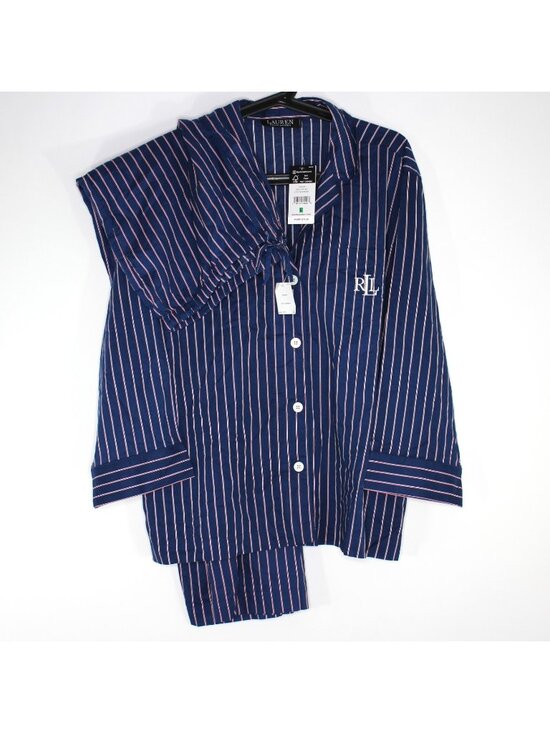 Lauren Ralph Lauren Other - Lauren Ralph Lauren Womens Large Embroidered Logo Pajama Set NEW A1750